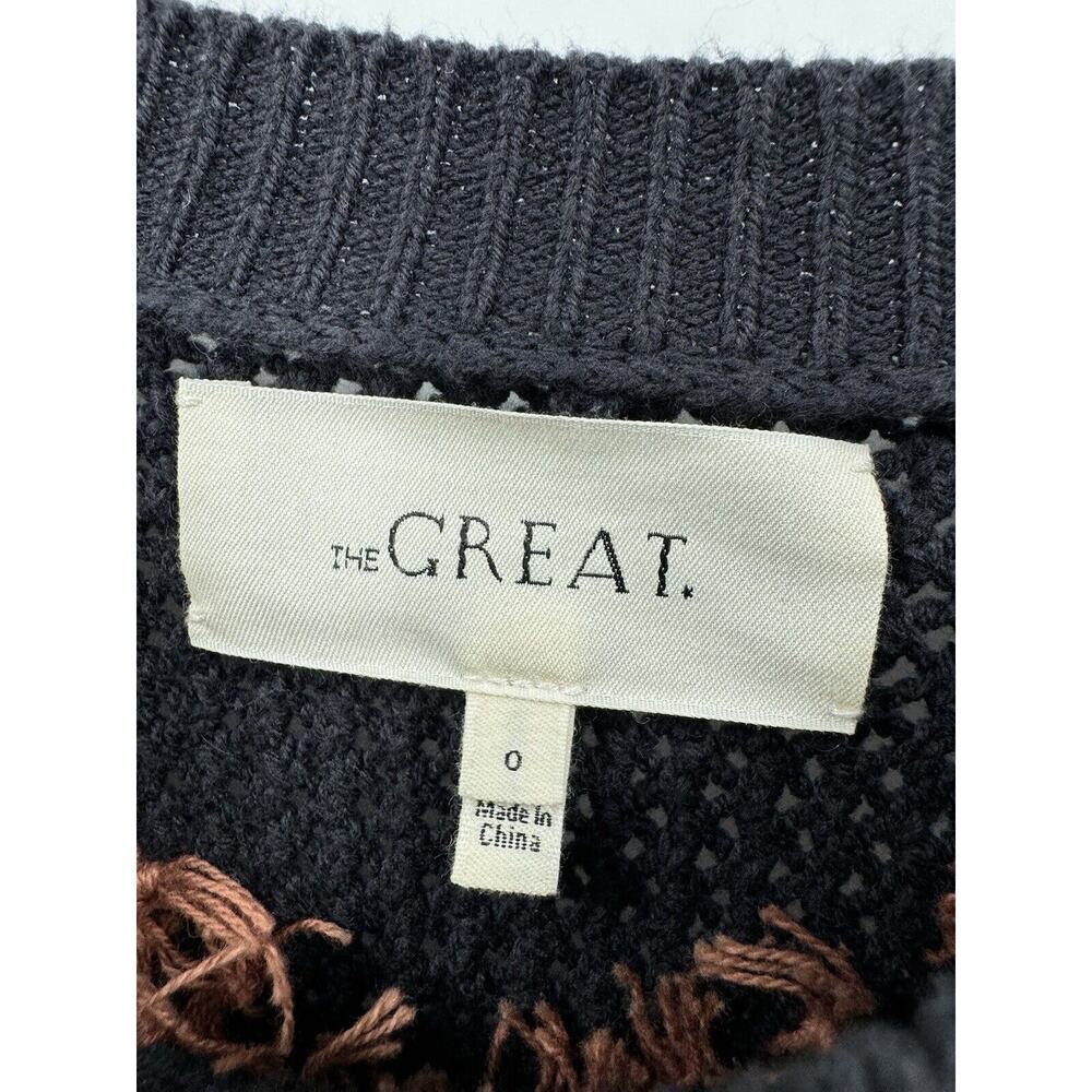 The Great. Women Bobble Pom Pom Sweater S Blue B2547 - Picture 4 of 6